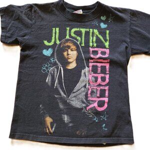 VTG 2000s Y2K Justin Bieber Shirt Promo Your Concert Anvil Size Small